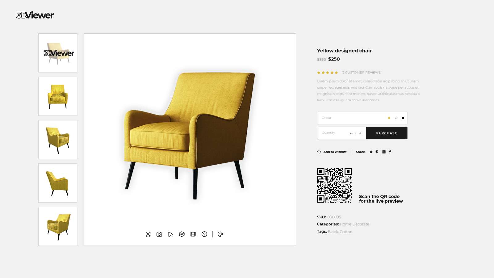 screenshot of 3D Model Viewer